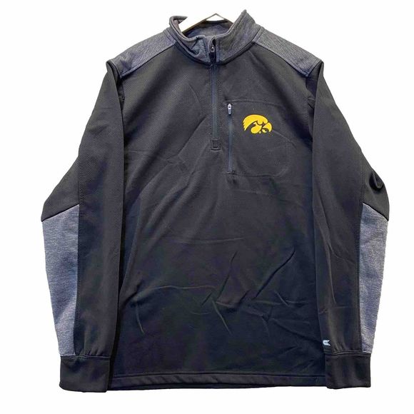 Iowa Hawkeyes Jacket Coat 1/4 Zip Pullover Colosseum - Picture 6 of 6